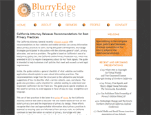 Tablet Screenshot of blurryedge.com